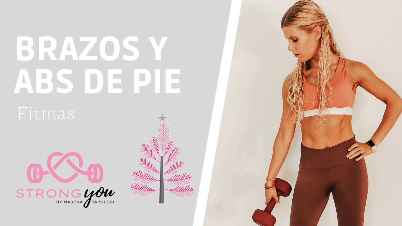 Brazos y abs de pie